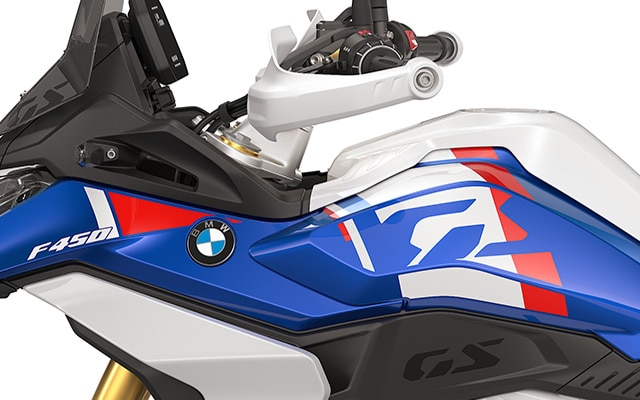 F 450 GS raksturīgais GS Flyline siluets