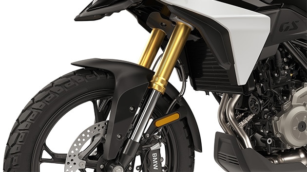 F 450 GS 43 mm zeltā anodētā upside-down (apvērstā) dakša