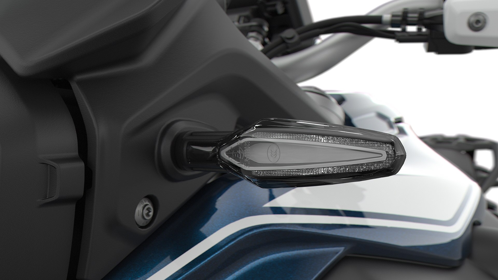 Redzam F 850 GS LED virzienrādītājus.