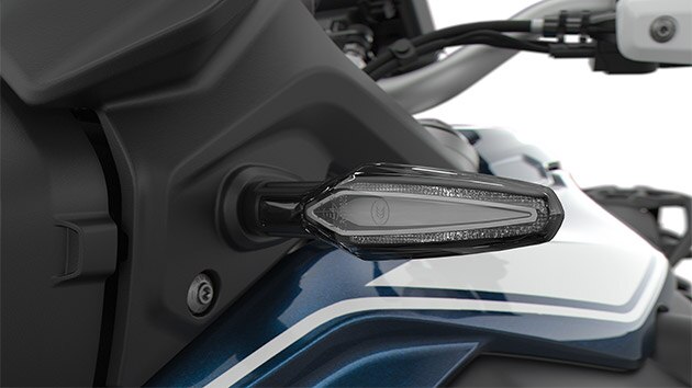 Redzam F 850 GS LED virzienrādītājus.