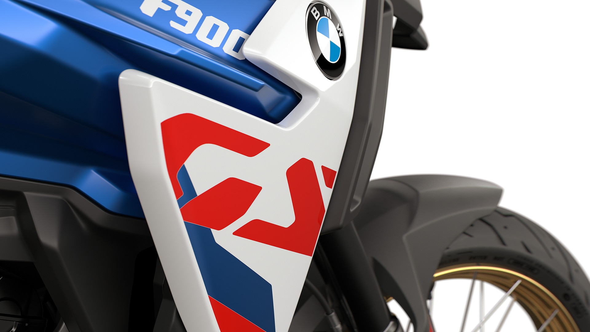BMW Motorrad F 900 GS raksturīgais GS logotips uz F 900 GS
