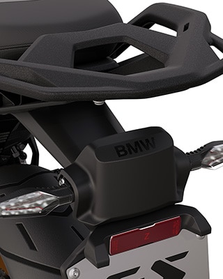 BMW R 1300 GS Option 719 Tramuntana ar funkcionāli integrētiem pagrieziena rādītājiem un aizmugurējo radaru