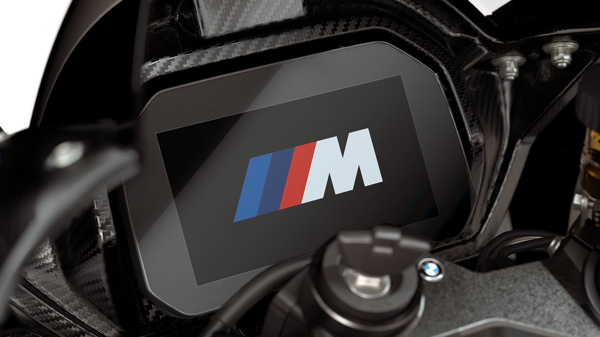 M logotips uz M 1000 RR TFT displeja