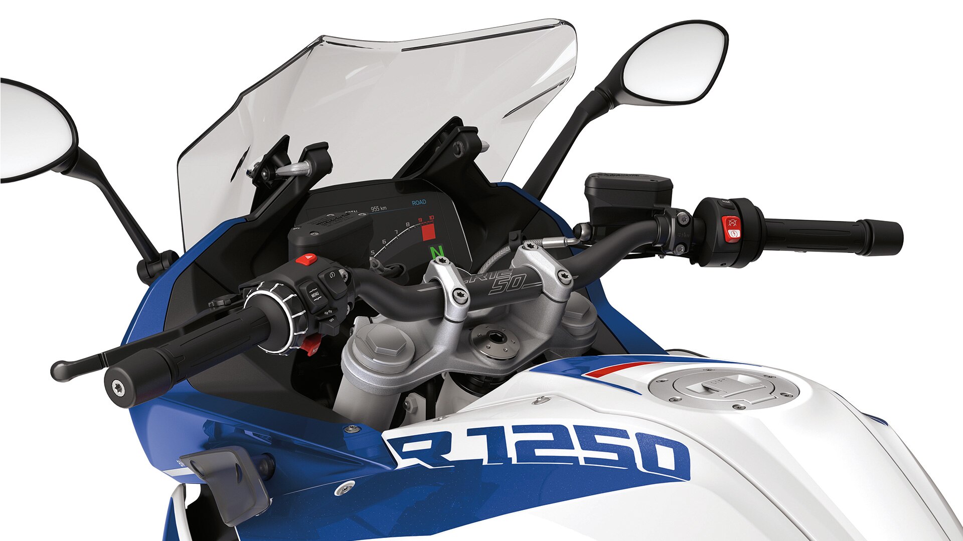 R 1250 RS cauruļveida stūre